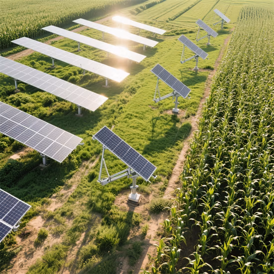 Staffe di montaggio per monitoraggio del pannello solare fotovoltaico universale Installazione a terra Sistema di terra solare con montaggio inclinato